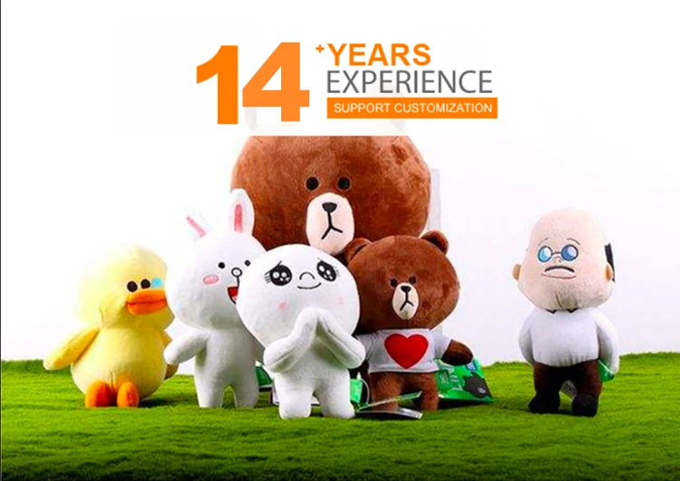 Factory Cheap Promotion crane machine 25-30cm Mix Plush Toys vending claw machine doll Printing skin Animal Stuffed Plush Toy