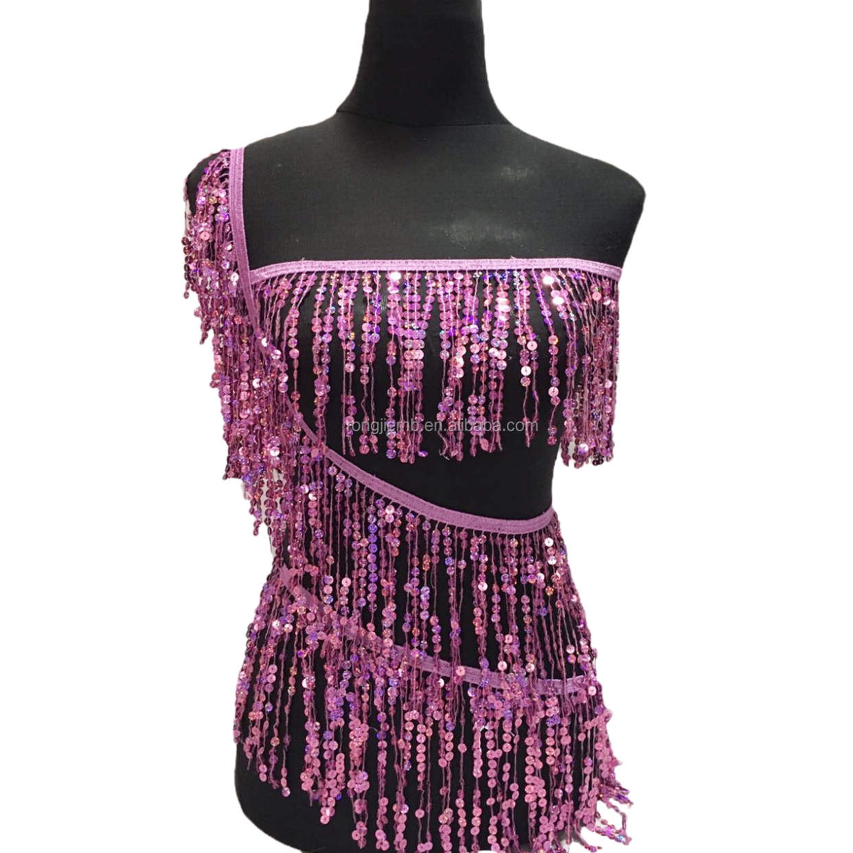 Бахрома с блестками и кисточкой