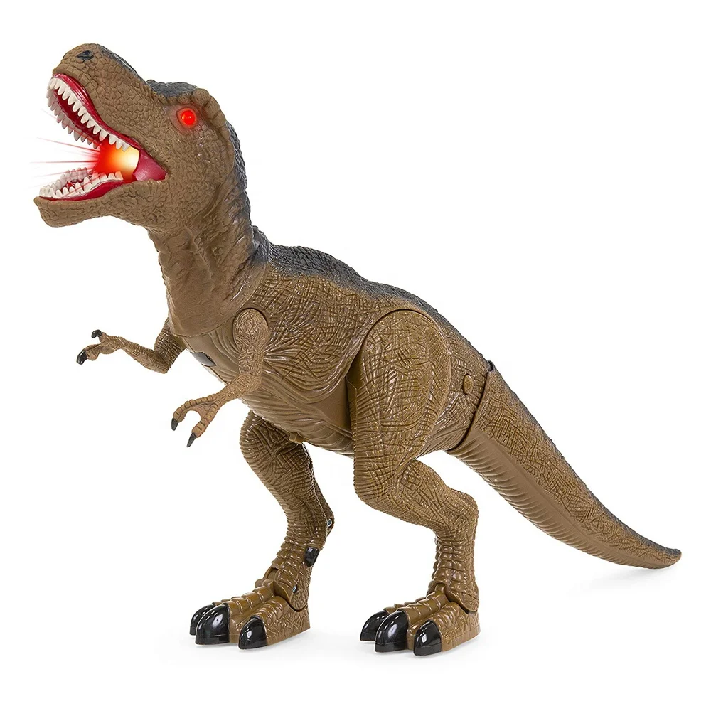 Dinosauro Telecomandato Luminoso A LED Che Cammina E Ruggisce Giocattoli Realistici T Rex Per Bambini~p153930206