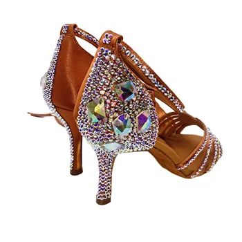 Crystallized Dance Shoes Ballroom Dance Shoes Women - Buy Woman Nude