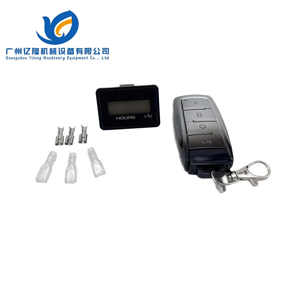 Hour Meter for Kobelco Machines Hour Meter With Remote Control for Excavator Construction Parts
