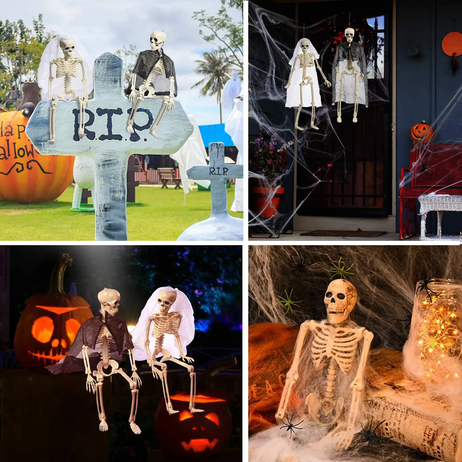 Halloween Skeletonsfull Body Movable Joints Skeletons For Halloween