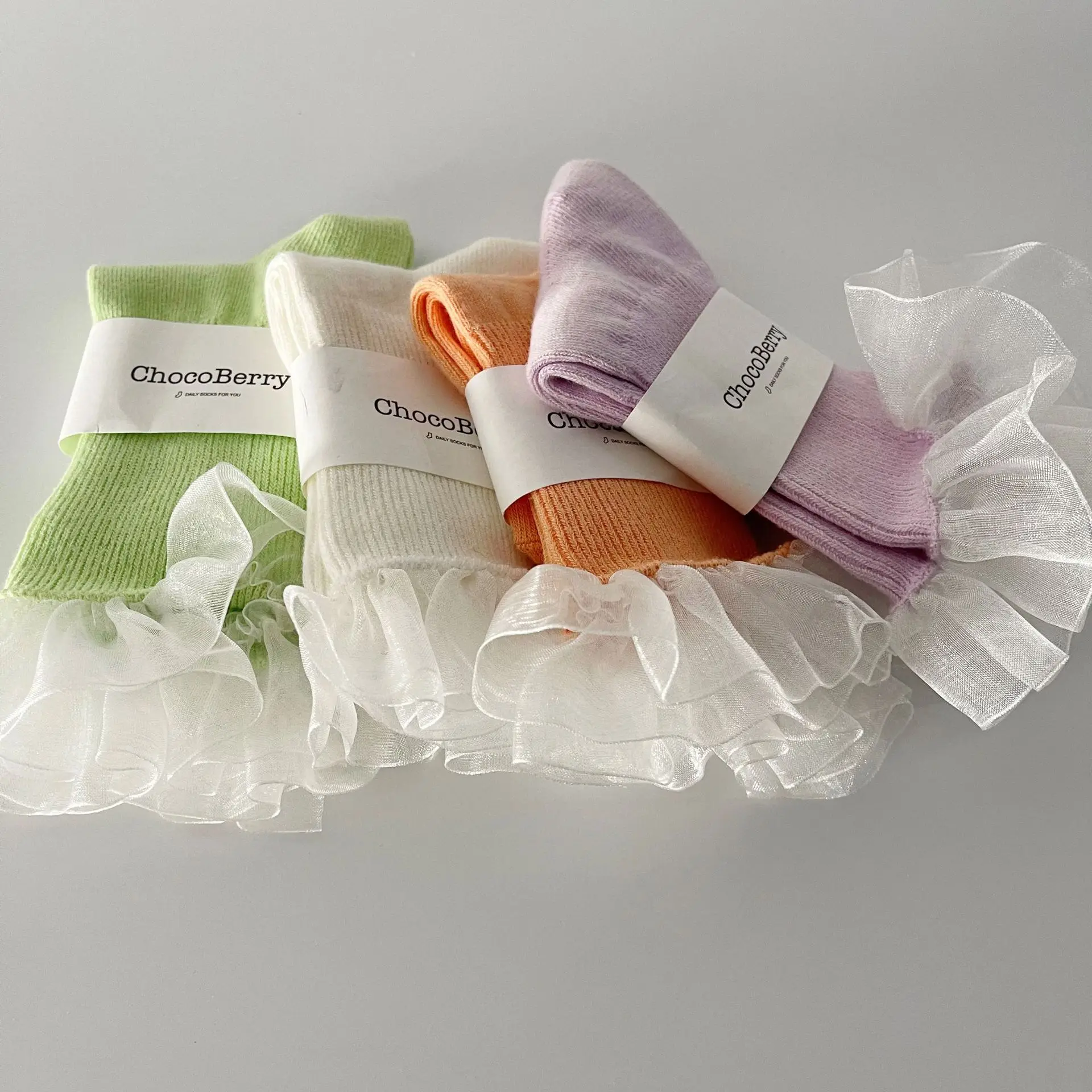 Wholesale Girl Loce Socks Lace Socks Polyester Children Delicate Dance