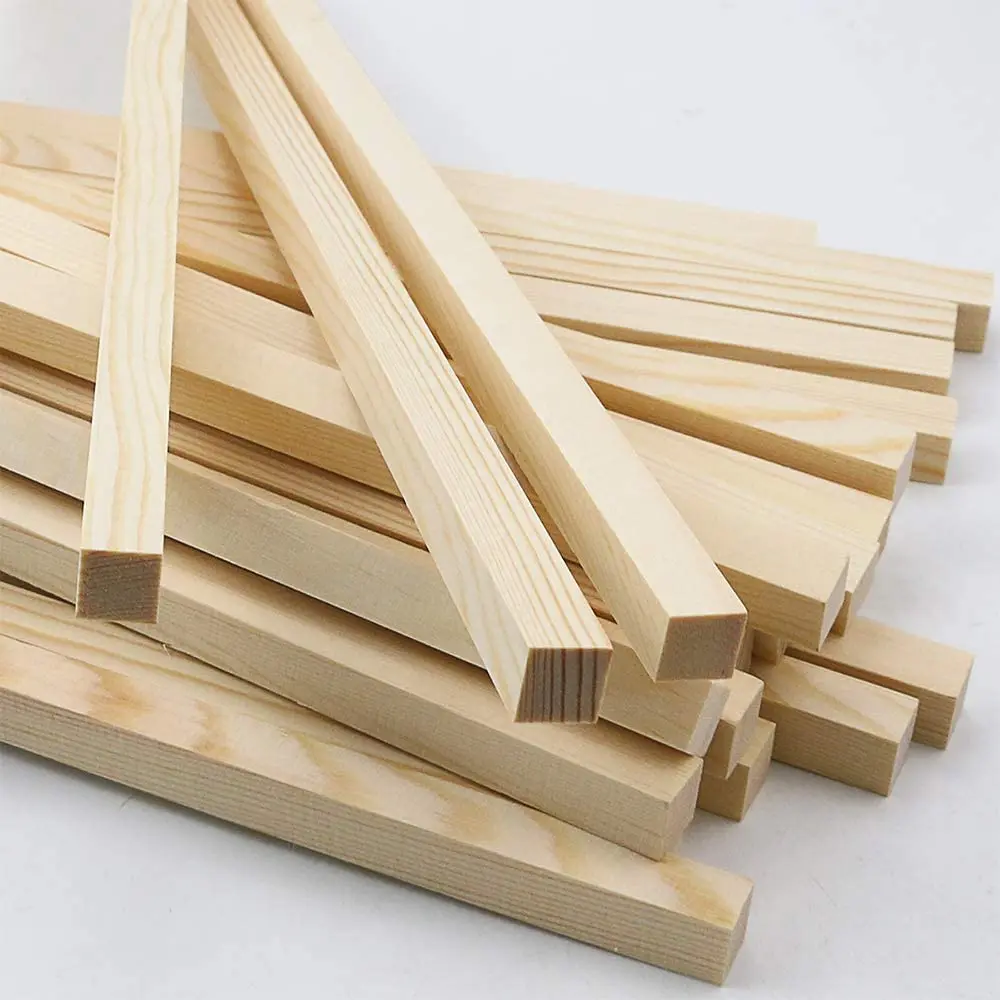 Unfinished Wooden Square Dowel Rod Square Dowel Sticks For Diy Crafts