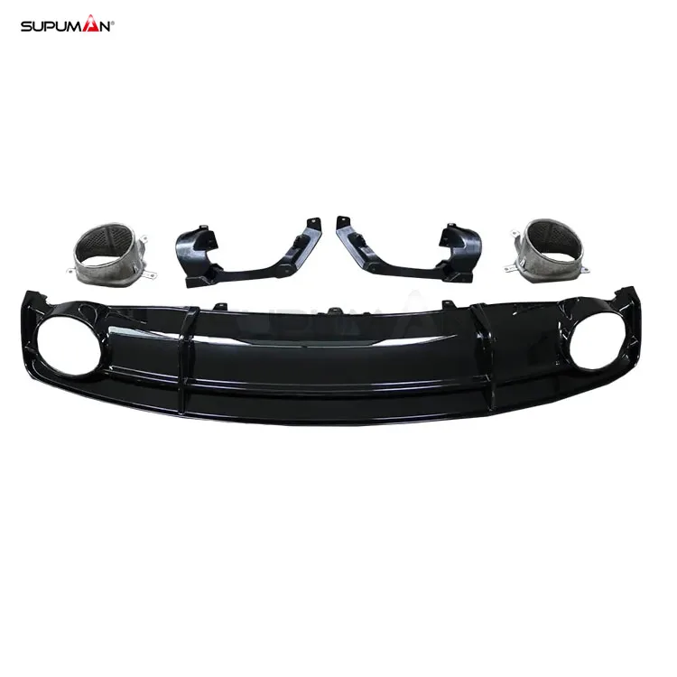 Rear Bumper Diffuser for Audi A7 Rear Diffuser Body Kit Accessories Rs7 Style ABS Material Bubble Origin Gua 2016 2017 2018 3kg