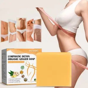 Hot Sell Jaysuing Lymphatic Detox Organic Ginger Soap Ginger and Honey Soap for Weight Loss