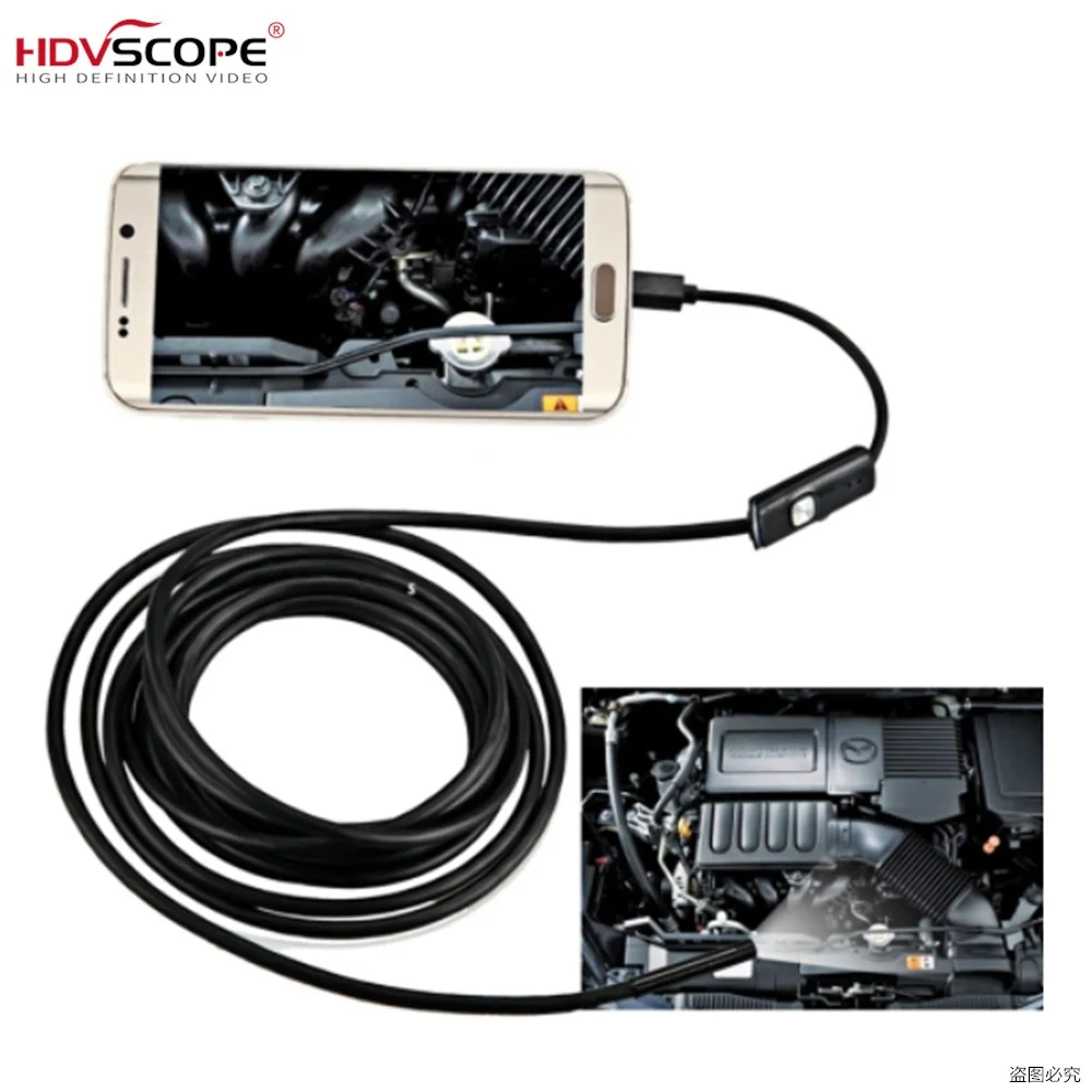 1M 2M 5M USB Endoscope Borescope Inspection Snake Camera For Android PC Laptops 
