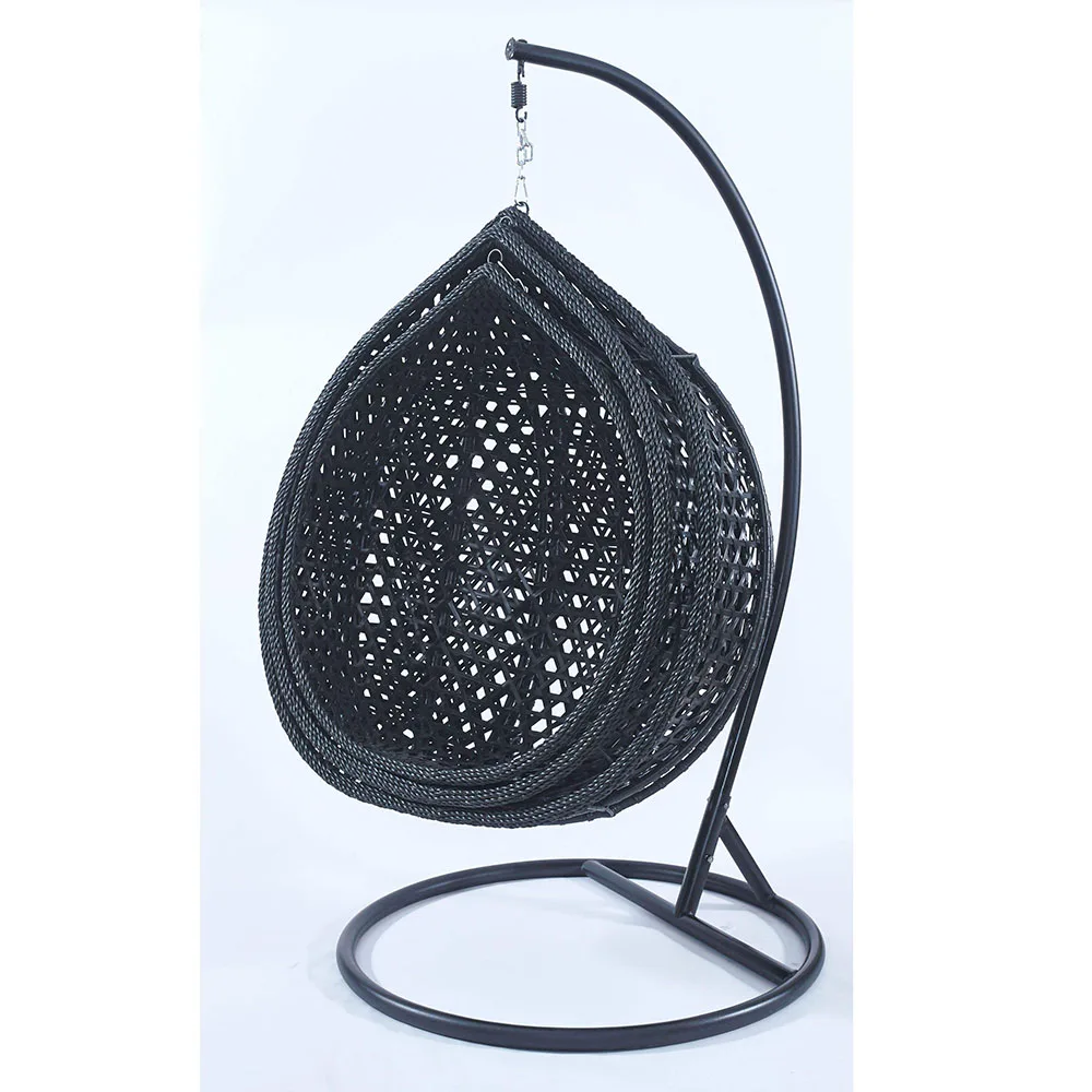 product traditional metal outdoor patio furniture two seater egg chair with hanging restaurant style-0