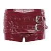 Burgundy shorts