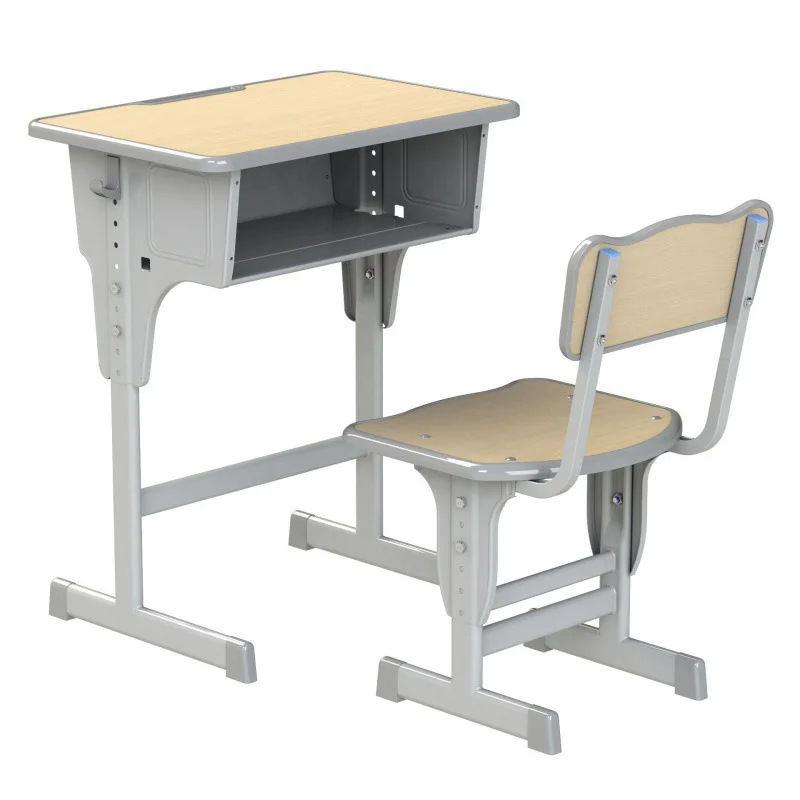 Primary And Middle School School Furniture Single Student Desks And ...