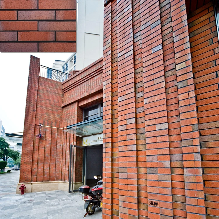 Imported Outdoor Exterior Modular Red Refractory Fire Veneer Bricks Wall Tiles House Turkey 9x5x4