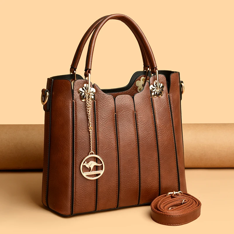 ハンドバッグ レディース レトロ 大きい 肩掛け 女性 手提げ 斜めがけ カバン 通勤バッグ ファション バッグ レディース 鞄女性用 大容量レトロカジュアルトートバッグ女性用高級ハンドバッグショルダー