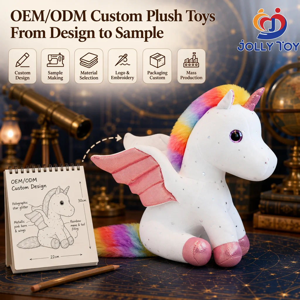 Fabricante OEM/ODM de pelúcia personalizada: unicórnio macio, brinquedo de pelúcia, empresa especializada em personalização, mascote de pelúcia