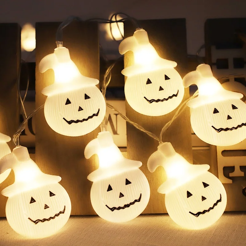 Guirlandes Lumineuses citrouilles d'halloween,3m 20 LEDs,Citrouille Guirlande, Guirlande d'automne Décoration d'halloween Murale - Maison