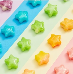 Valentine's Day Gift Star-Shaped Hard Candy with Fruity Flavors Attractive Box Packaging