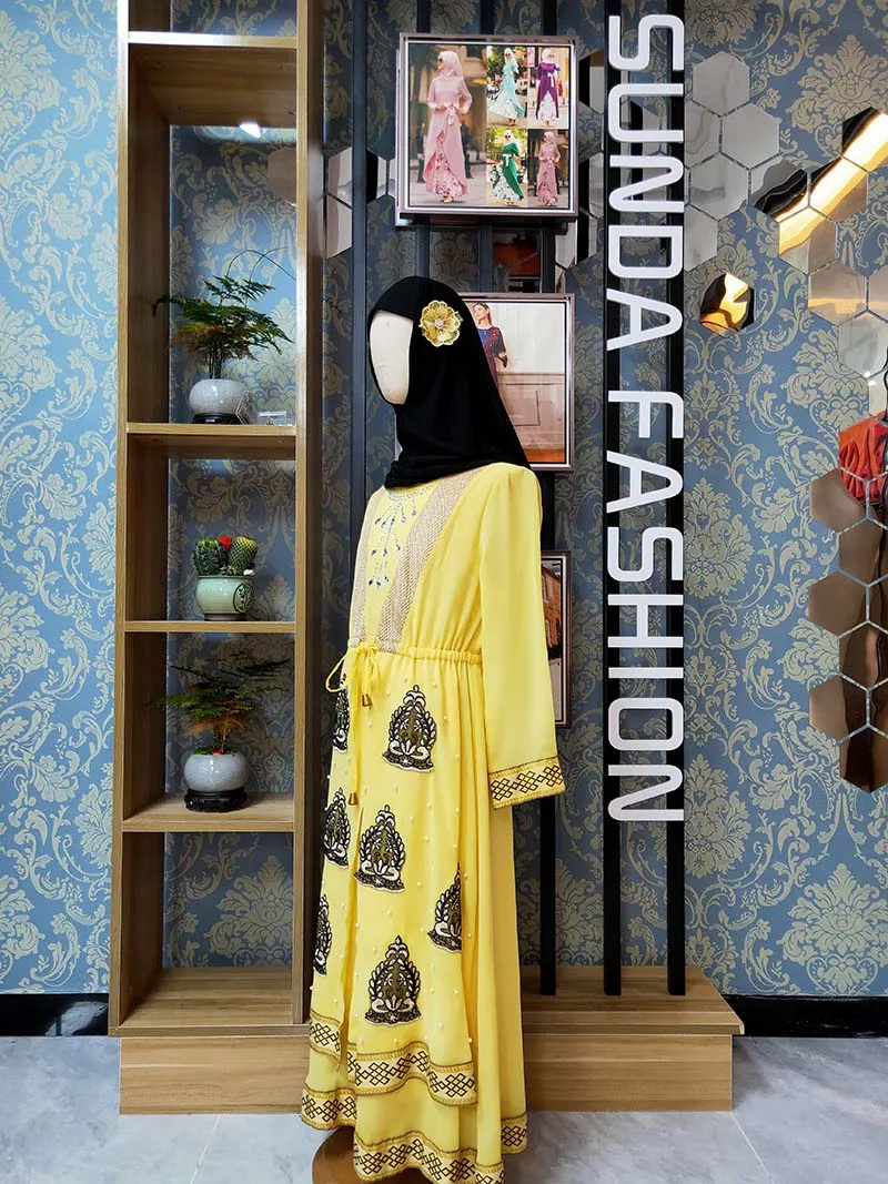 Islamic Clothing Girls Abaya Muslim Girls Dress 2 Pcs Hijab Sets Hijab  Islamic Dress for Kids Girls