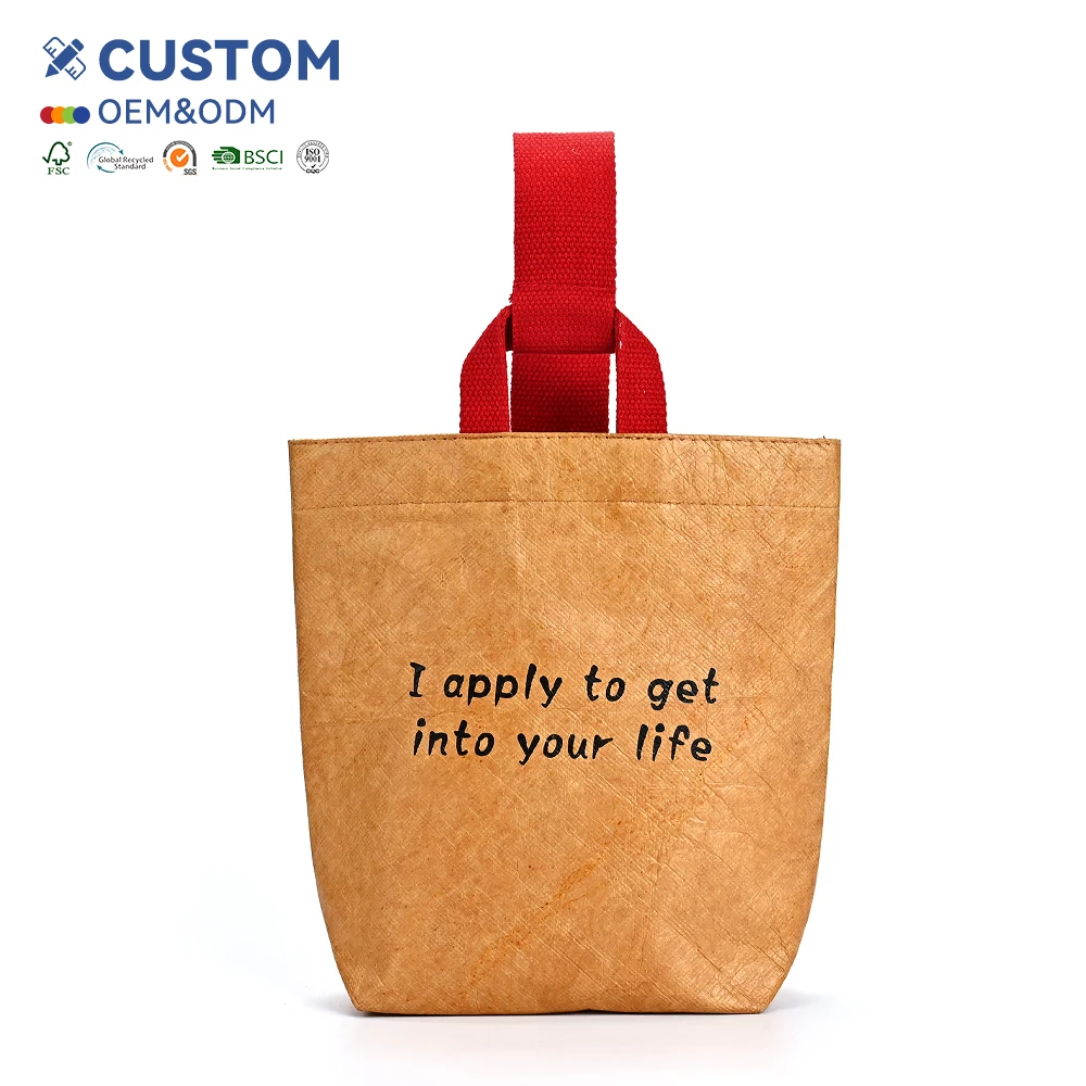 Hot Selling Custom Printed Tyvek Paper Tote Bags for Beach and Shopping Premium Eco-Friendly Product