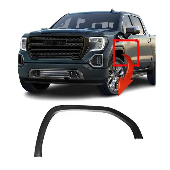 car wheel arch molding fender flare for GMC Sierra 1500 2019 2020 2021 accessories body kit parts oem 84492974