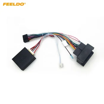 Car 16Pin Power Wiring Harness Cable Adapter With Canbus For BMW E39(01-04)/E53(01-05) Install Stereo Aftermarket