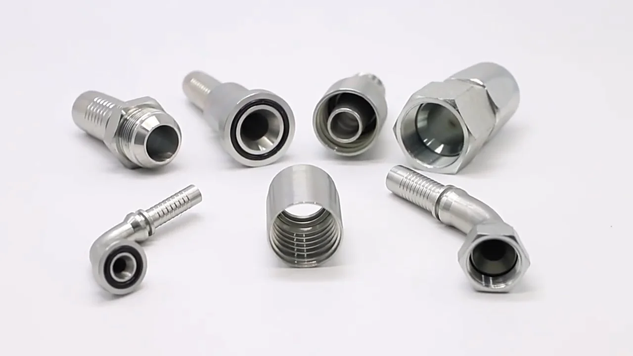 Npt Male High Pressure Hydraulic Crimp Nipple Connector Fittings Buy
