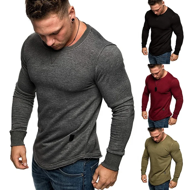 Blank Round Neck Workout Active Wear 