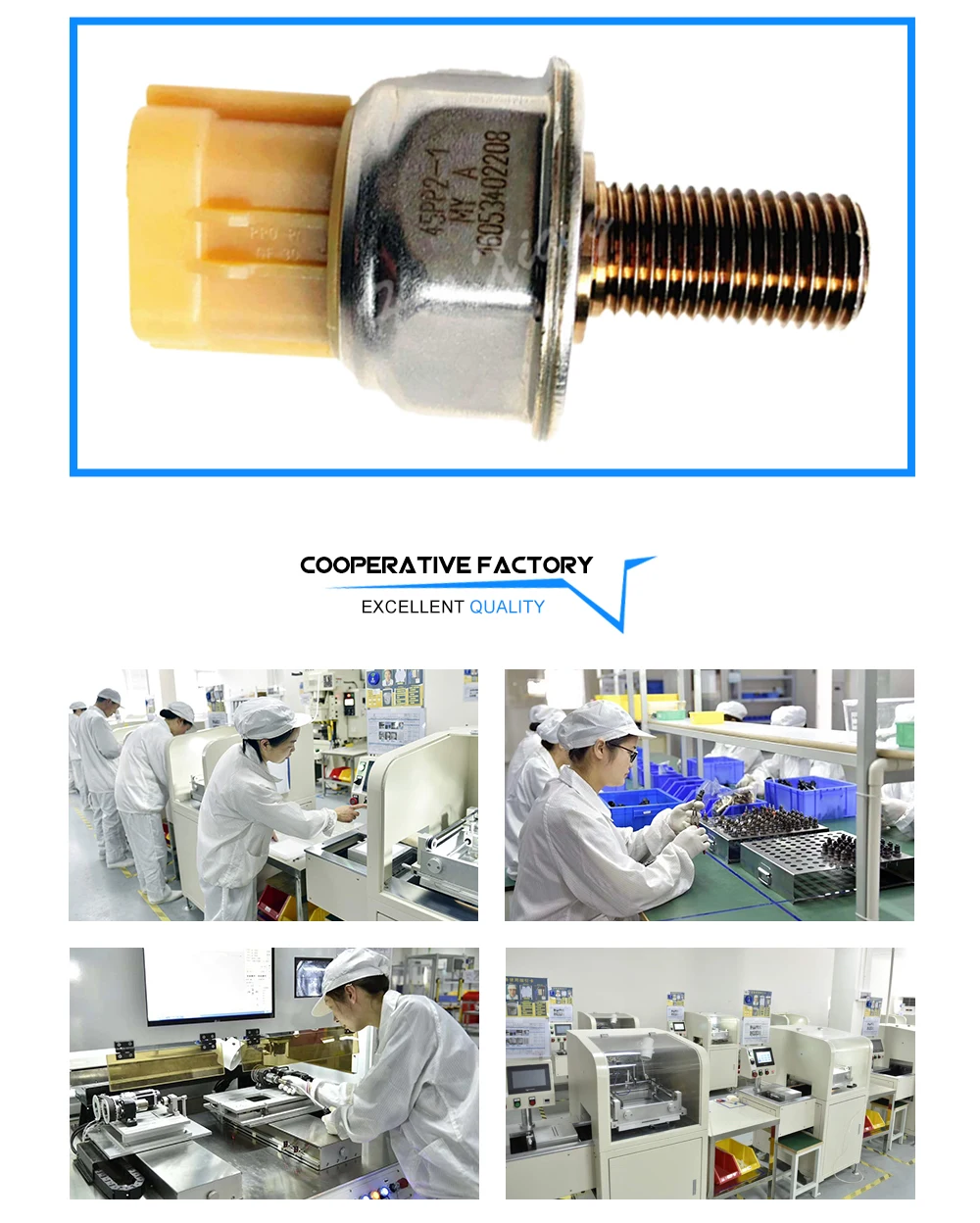 Auto Common Rail Pressure Sensor 45pp21 For Nissan Fuel Pressure