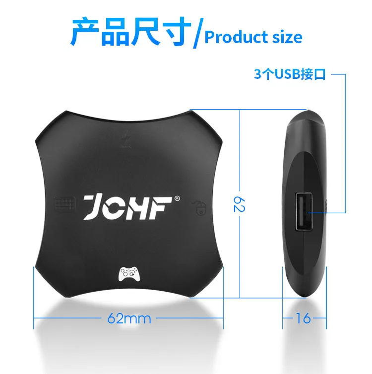 Converter Box for Switch Xboxes PS4 PS3 Gamepad Adapter with Keyboard Mouse Accessories
