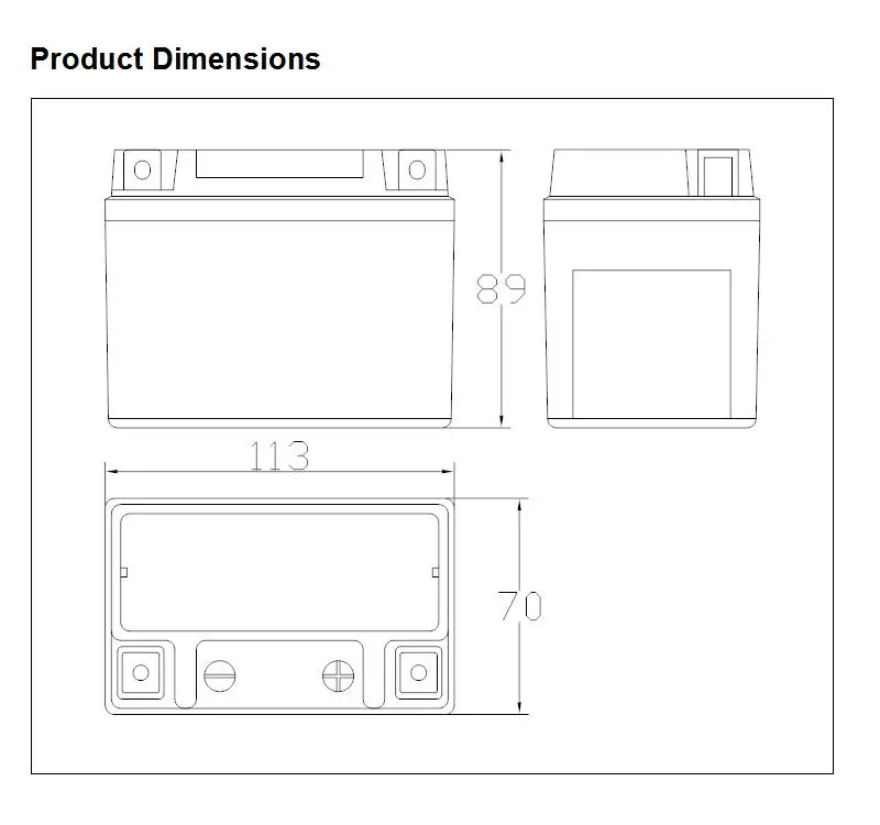 NTX4 Product Dimensions