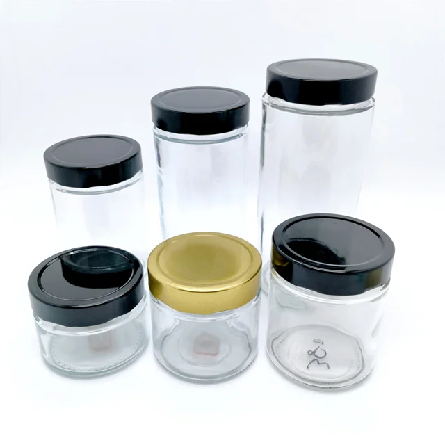 China Ergo Glass Food Jar Sauce Container with Metal Lid factory and  manufacturers