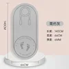 Simple gray skipping rope pad (140 x 66 x 6mm)