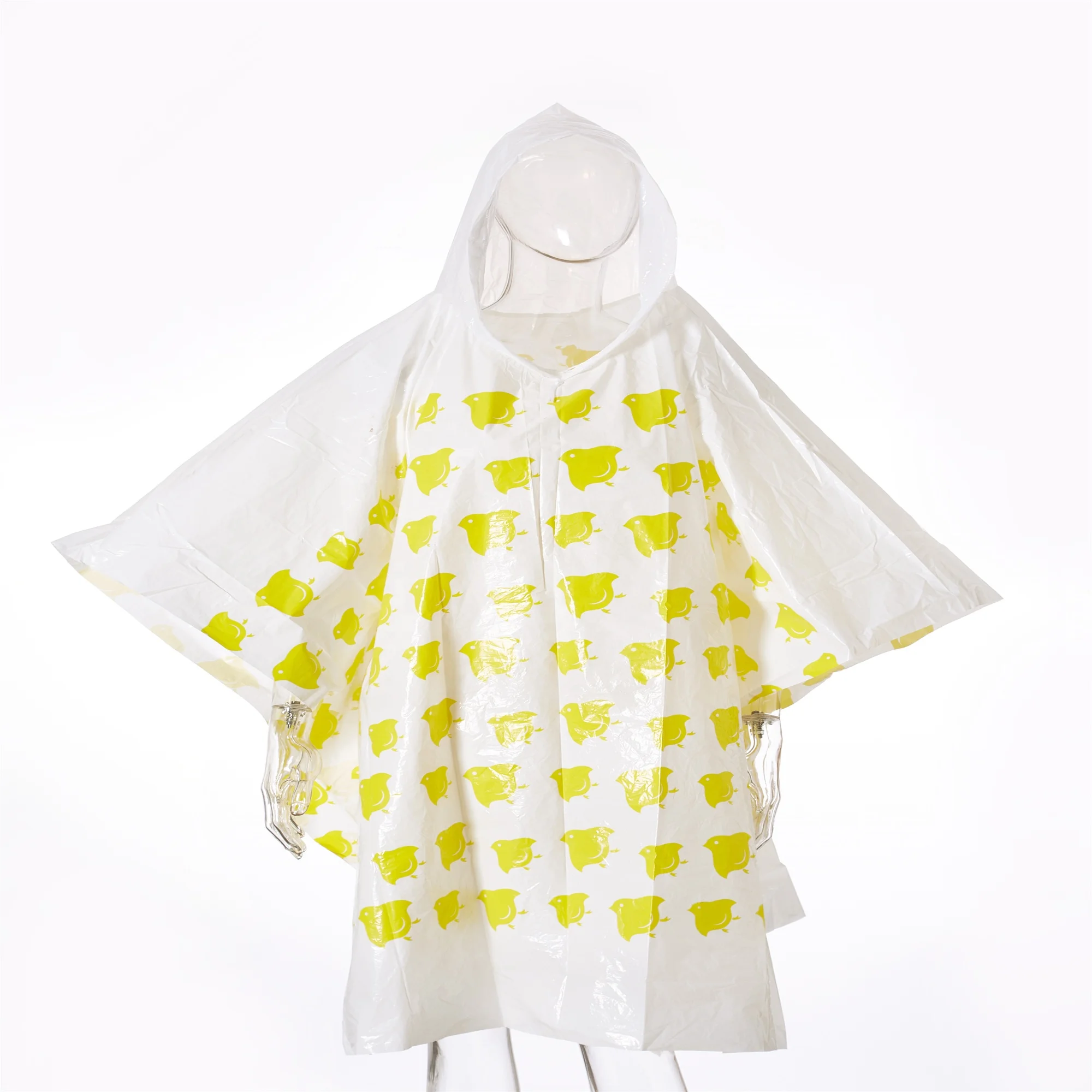 Плащ-дождевик из полиэтилена с модным принтом и логотипом на заказ, большая накидка-пончо от дождя, водонепроницаемая, для велосипедов и кемпинга