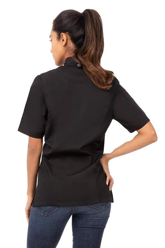 Chef's Zipped Short Sleeve Jacket