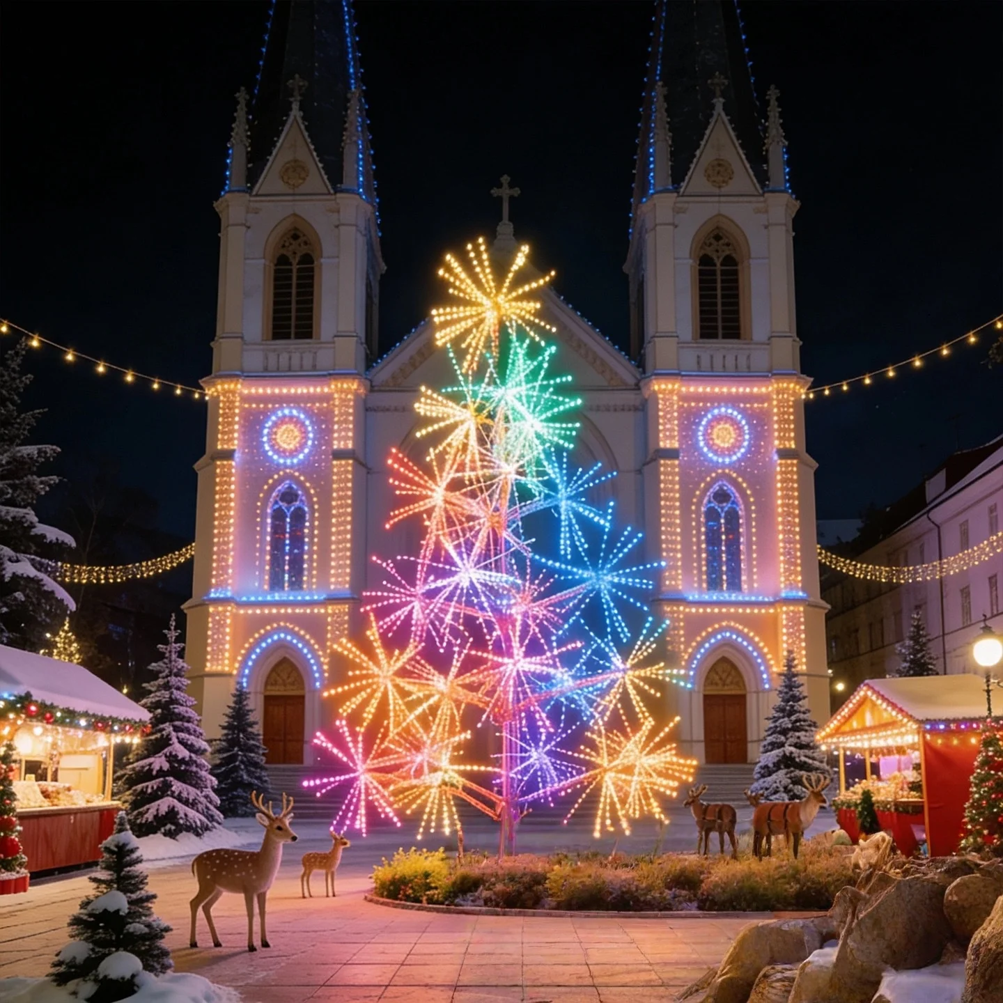 Smart RGB Firework LED Lights | Waterproof Magic Color String Lamp | Outdoor Decorative Lighting for Christmas, Parties & Festivals 3 Smart RGB Firework LED Lights | Waterproof Magic Color String Lamp | Outdoor Decorative Lighting for Christmas, Parties & Festivals
