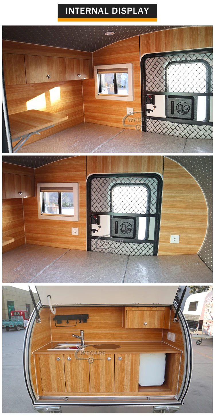 Wecare Motorhome Pop Up Offroad Caravan Rv Teardrop Camper Rv Mini