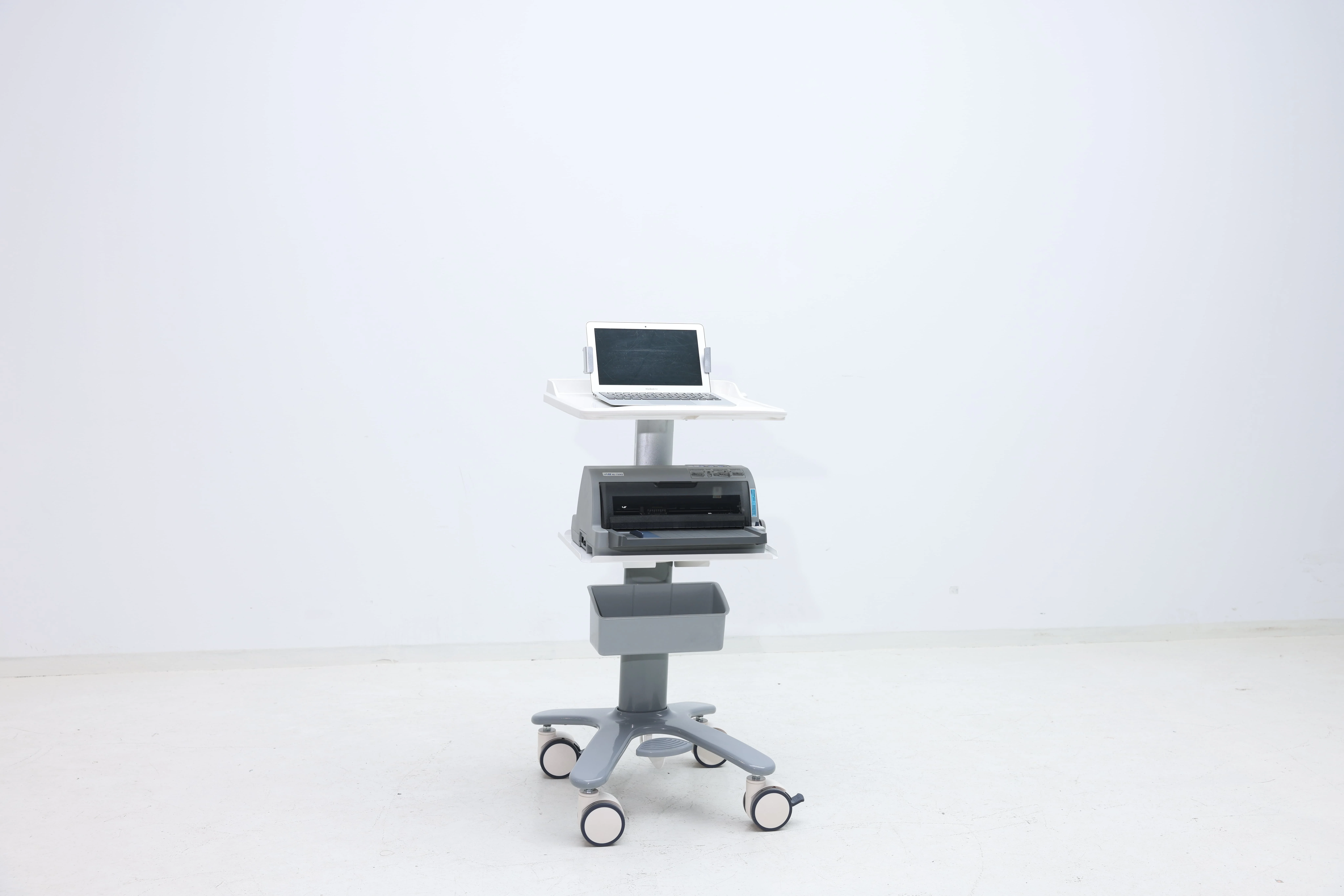 High-Capacity ABS Modern Hospital Document Management Cart CE Certified Dual-Sided 50-Slot Organization 4 Castor Dining School 4