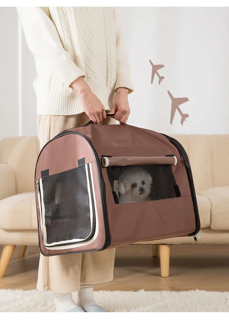 Outdoor Travel Portable Pet Carrier Bag Breathable Mesh Cat Dog Carrier Pet Travel Bags Carriers supplier