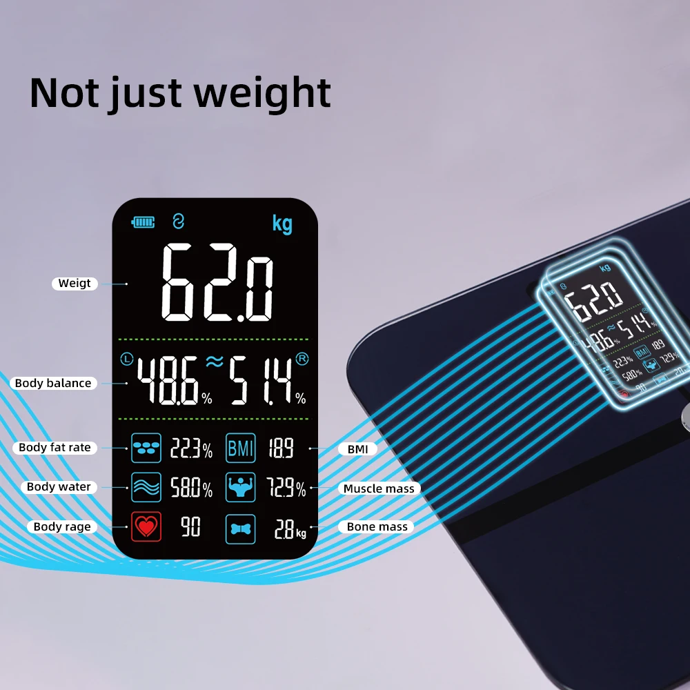 High Quality Strong Digital USB Charging Weight Smart App Fitdays