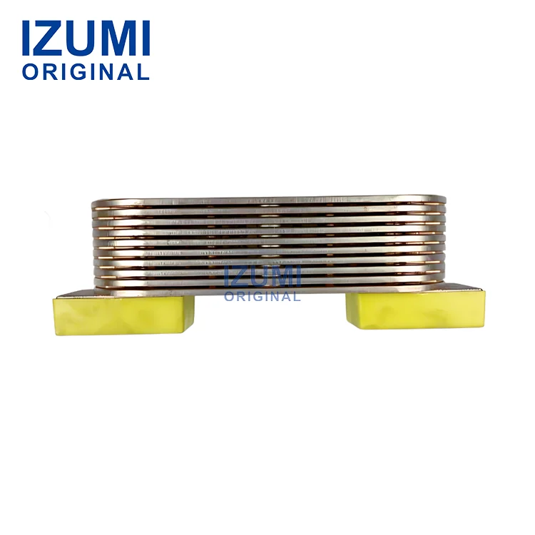 Bộ phận diesel chính hãng IZUMI cho CUMMINS K19 – Lõi bộ làm mát dầu bôi trơn 4095097