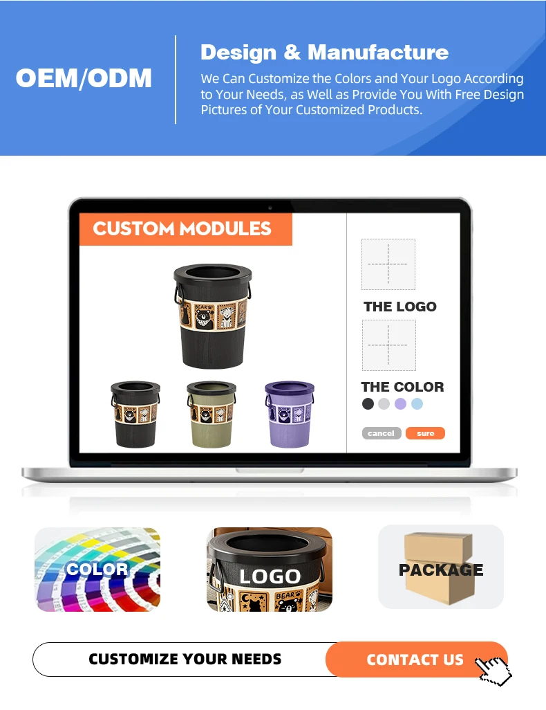 product wanuo 15l living room trash can household vintage style trash can sticker style trash can plastic trash can-6