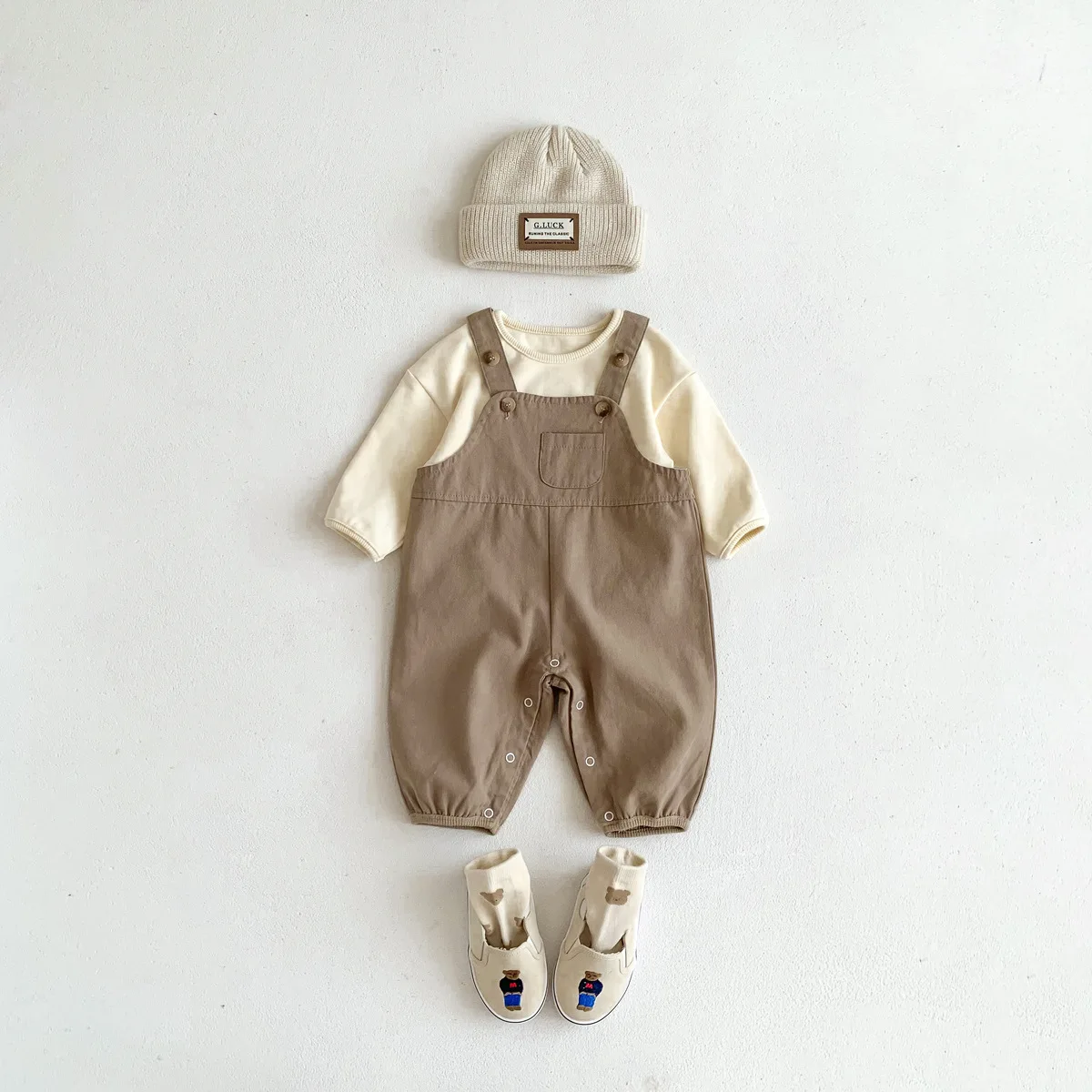 2023 Spring New Infant Clothes Fashion Men And Women Baby Braces Cotton