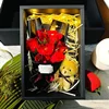 7 red roses and purple mandarin flowers mixed bouquet gift box