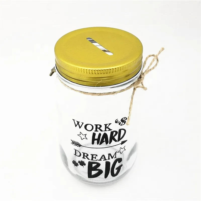 Рекламная стеклянная коробка для денег/банковский банк оптом