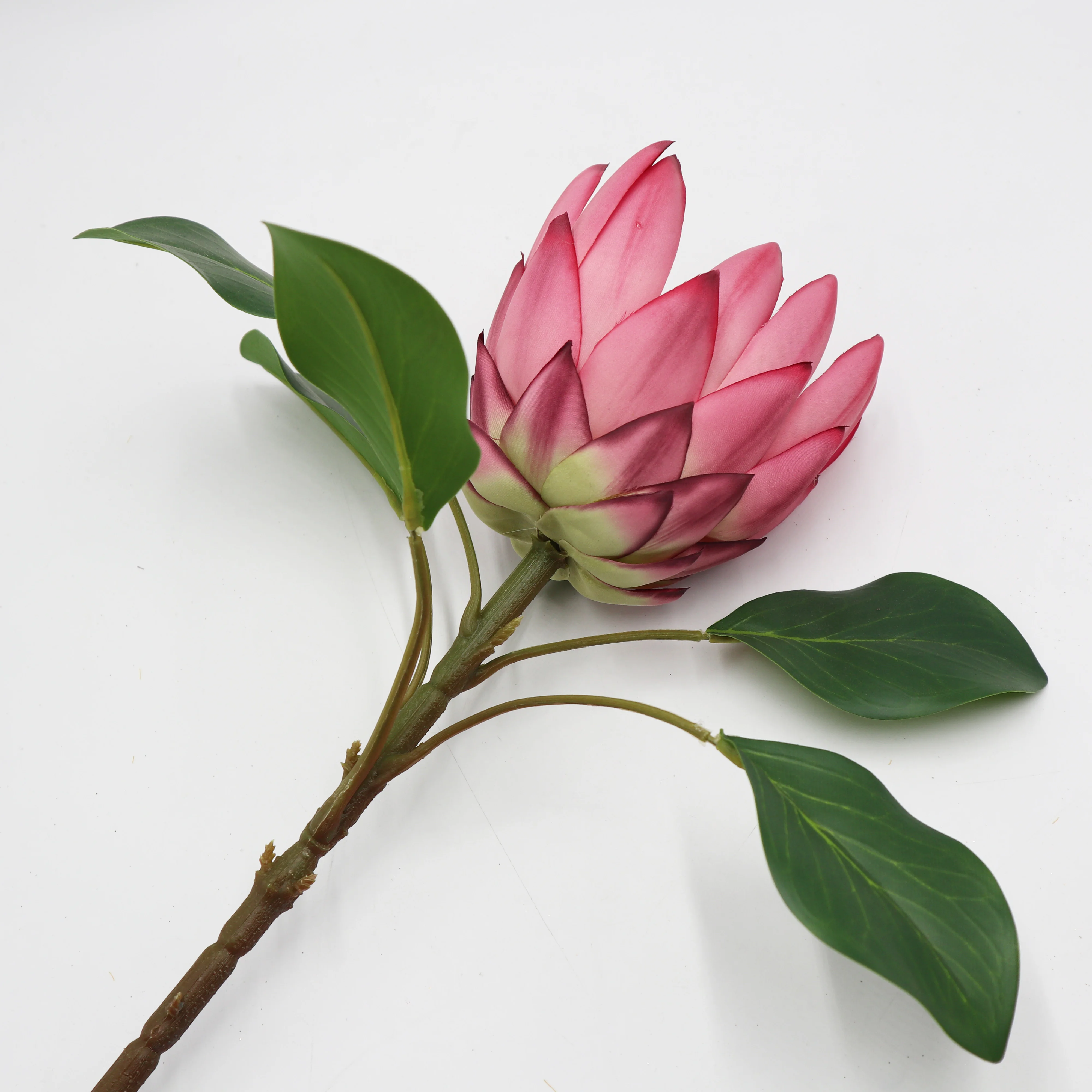 High Quality Artificial Protea Crynaroides Silk Flower Stem For Garden