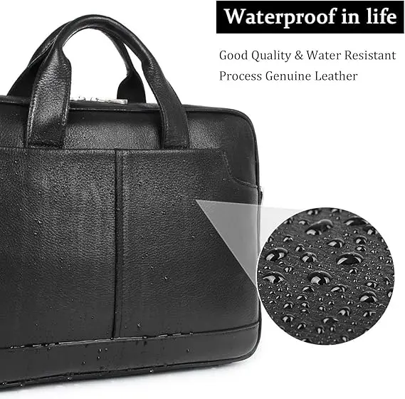 product popular pu leather laptop briefcase for men waterproof travel messenger bags for school work travel-32