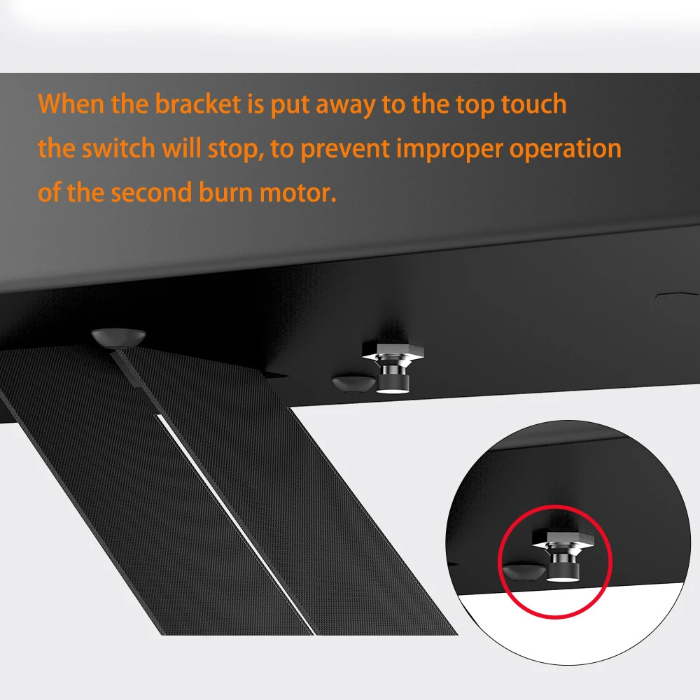 Charmount Electric Remote Control Motorized Flip Down Ceiling Tv Mount