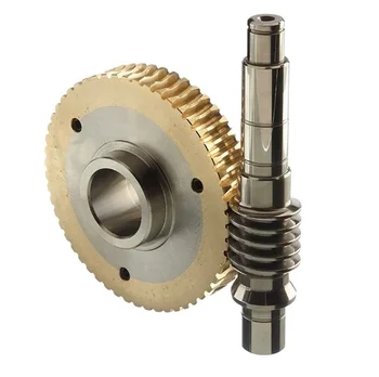 Dongguan Factory Cnc Machining Custom 15-30 Teeth Metal Steel Brass Drive Gear And Worm Gear For Machinery Parts