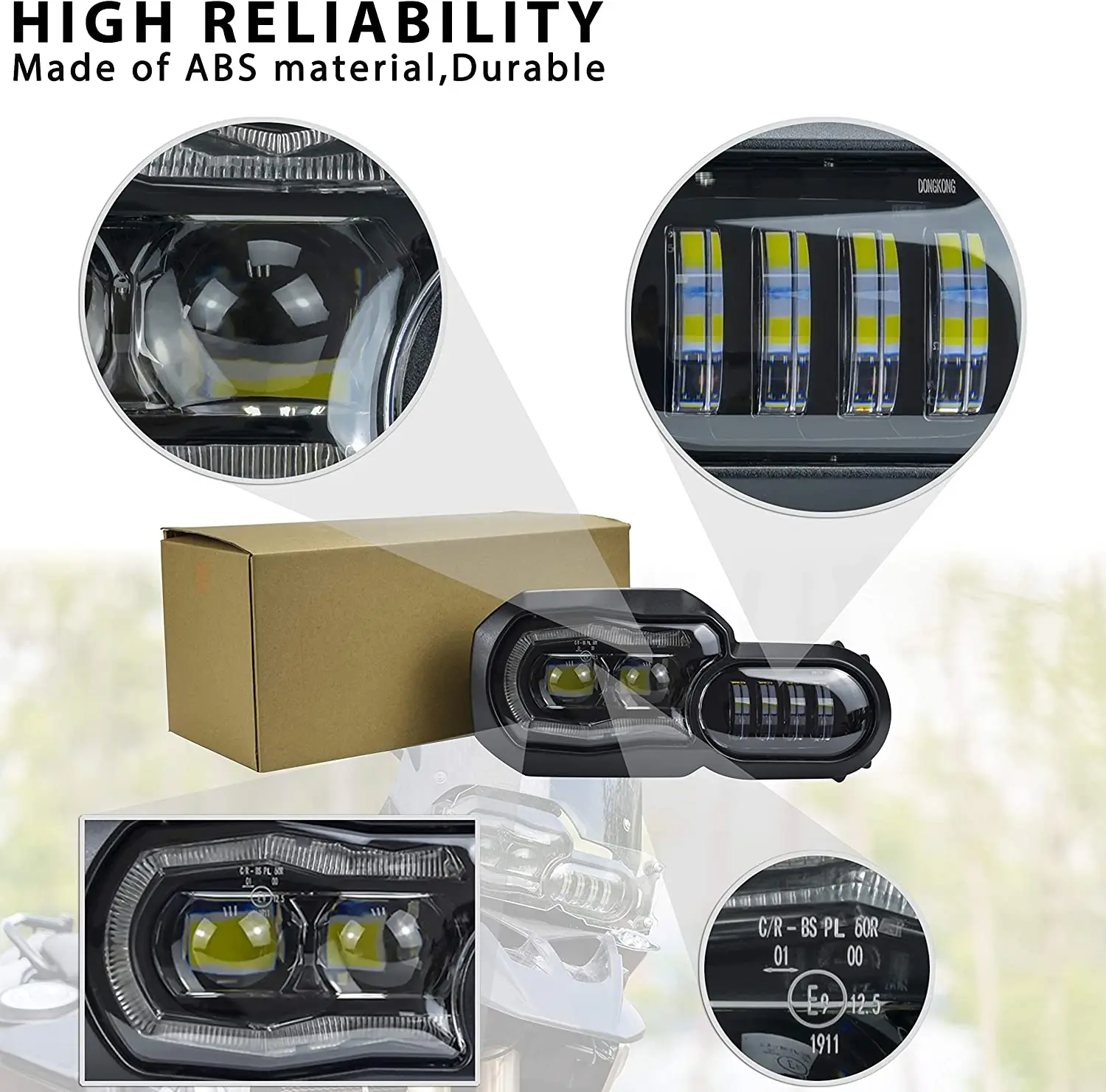 Source RACEPRO Motorcycle LED Headlight Assembly For BMW F800GS