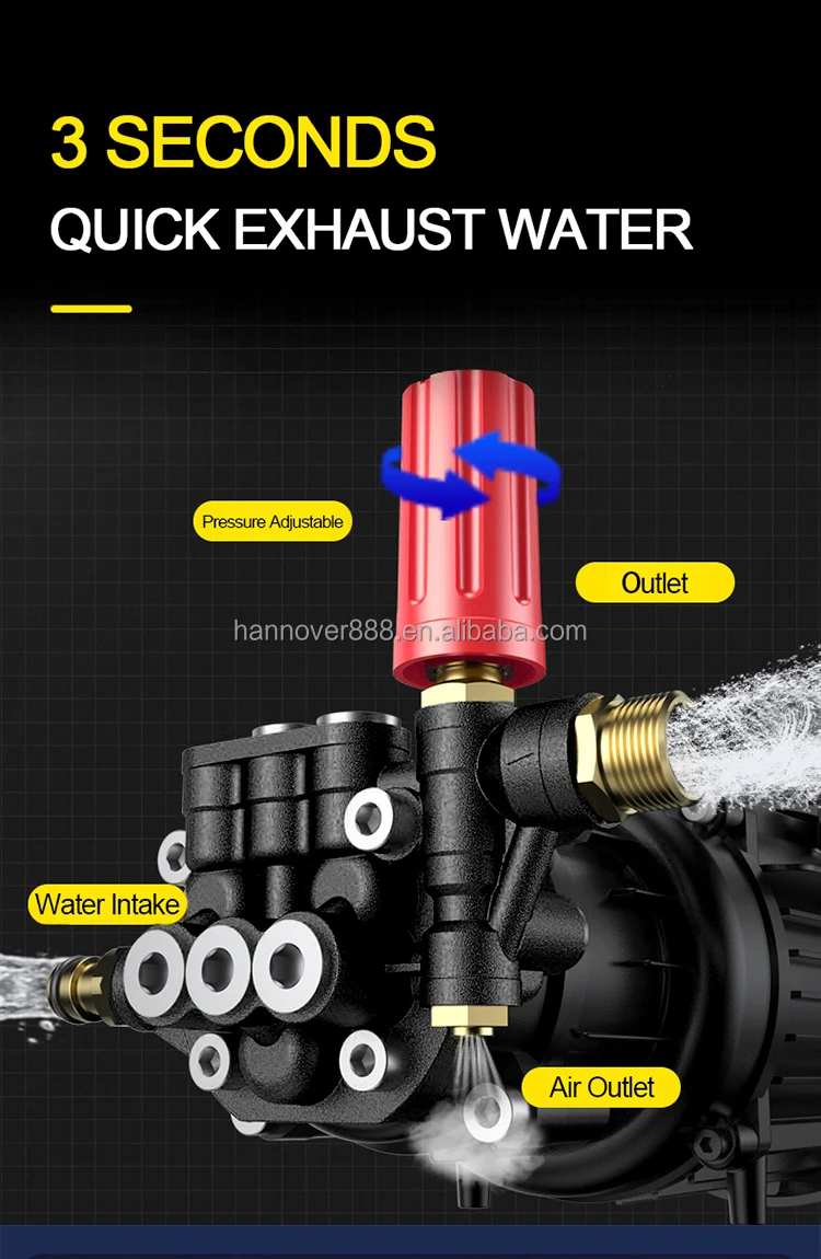 New 3000w 200bar High Pressure Portable Car Washer For Home Use Cleaner