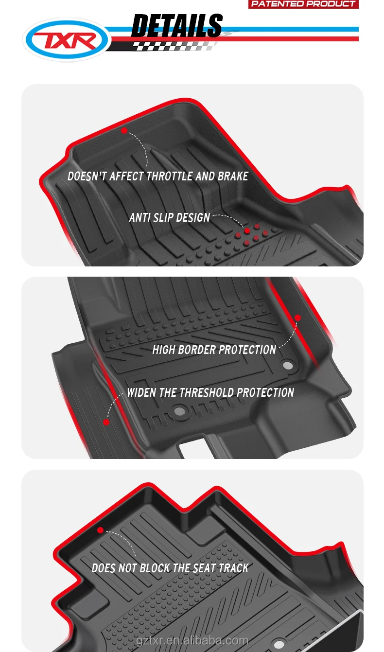 Vehicle floor liner fitment detail