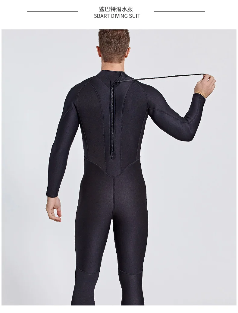 Sbart Traje De Buceo Surf Suit Canyon Diving Suit Back Zip Steamer Wet